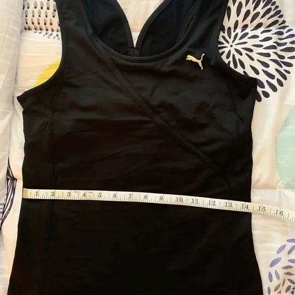 NWT Puma topL/ kick pleat back cropped leggings XS - Picture 6 of 6